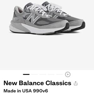 New Balance 990v6 classic. Size 8.5